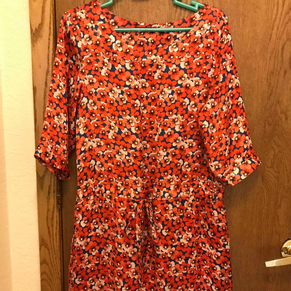 Red Floral Dress